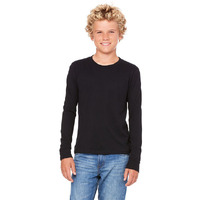 Youth Jersey Long-Sleeve T-Shirt - BLAcK - S(D0102H7WV9J)