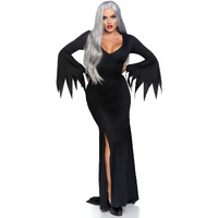 Floor length gothic dress MED/LGE BLACK