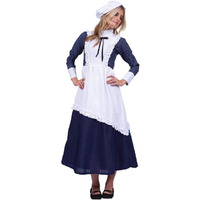 Colonial Pinstriped Lady:Blue