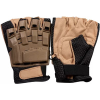 Half Finger Tactical Engagement Glove - Coyote Medium