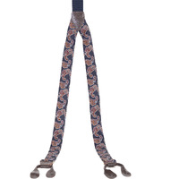 LADIES SILK PAISLEY SUSPENDERS