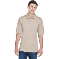 Mens 56 oz Easy BlendPolo - WHITE - XS(D0102H7NVgX)