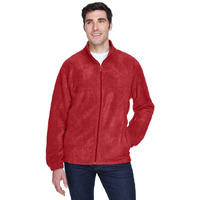 Mens 8 oz Full-Zip Fleece - BLAcK - 5XL(D0102H7NB9P)