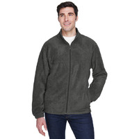 Mens 8 oz Full-Zip Fleece - BLAcK - 5XL(D0102H7NBgX)