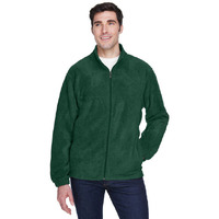 Mens 8 oz Full-Zip Fleece - BLAcK - 5XL(D0102H7NB2P)