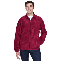 Mens 8 oz Full-Zip Fleece - BLAcK - 5XL(D0102H7NBL6)