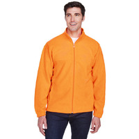 Mens 8 oz Full-Zip Fleece - BLAcK - 5XL(D0102H7NBgT)