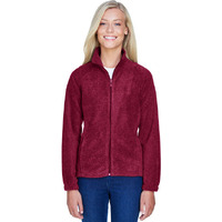 Ladies 8 oz Full-Zip Fleece - BLAcK - XS(D0102H7NJA2)