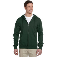 Adult 8 oz NuBlend Fleece Full-Zip Hooded Sweatshirt - ASH - 3XL(D0102HI3D1V)