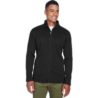 Mens Bristol Full-Zip Sweater Fleece Jacket - gREY HEATHER - S(D0102H7YE4P)