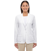 Ladies Perfect FitShawl collar cardigan - WHITE - XS(D0102H76ZI2)