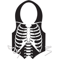 Plastic Skeleton Rib Cage Vest