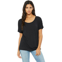 Ladies Slouchy T-Shirt - WHITE MARBLE - S(D0102H7W5ZP)