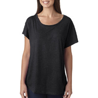 Ladies Triblend Dolman T-Shirt - INDIgO - 3XL(D0102H7NRY8)