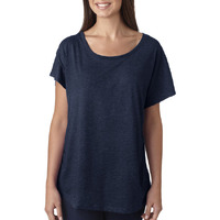Ladies Triblend Dolman T-Shirt - INDIgO - 3XL(D0102H7NR6T)