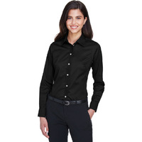 Ladies crown Woven collectionSolid Stretch Twill - BLAcK - XS(D0102H7NBc2)