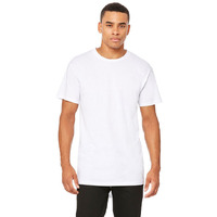 Mens Long Body Urban T-Shirt - WHITE - S(D0102H7WY5X)