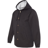 Independent Trading Co. Water-Resistant Hooded Windbreaker - Black, S