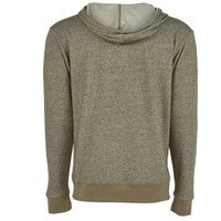Next Level The Denim Fleece Hooded Zip - Military Green, XS