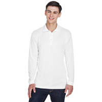 UltraClub 8405LS Adult Cool & Dry Sport Long-Sleeve Polo