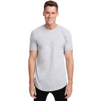 Mens cotton Long Body crew - BLAcK - S(D0102H7NEN8)