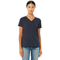 Bella + Canvas 6405CVC Ladies Relaxed Heather CVC Jersey V-Neck T-Shirt