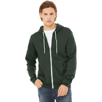 Unisex Sponge Fleece Full-Zip Hooded Sweatshirt - ASPHALT - 2XL(D0102H7WM66)