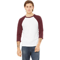 Unisex 34-Sleeve Baseball T-Shirt - gRY cHR BLK TRB - S(D0102H7WgKJ)