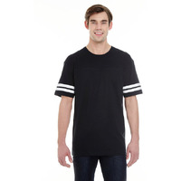 Mens Football T-Shirt - BLAcK WHITE - 2XL(D0102H2HE6A)