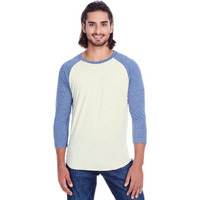 Unisex Triblend 34-Sleeve Raglan - cRM cRD BLK TRB - 3XL(D0102H7KcMT)
