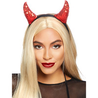 Sequin devil horns