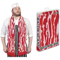 71" Soft-Knit Acrylic Bacon Scarf