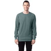 Unisex garment-Dyed Long-Sleeve T-Shirt - BLAcK - S(D0102H7KYPT)