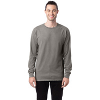 Unisex garment-Dyed Long-Sleeve T-Shirt - BLAcK - S(D0102H7KYEJ)