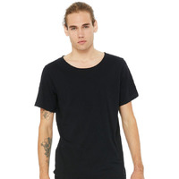 Mens Jersey Raw Neck T-Shirt - MILITARY gREEN - S(D0102H7W6WP)