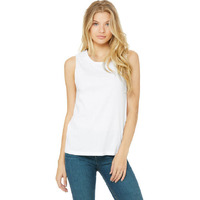 Ladies Jersey Muscle Tank - WHITE - S(D0102H7W7W2)