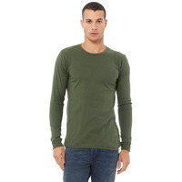 Unisex Jersey Long-Sleeve T-Shirt - RED - S(D0102H7WPBT)