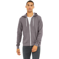 Unisex Sponge Fleece Full-Zip Hooded Sweatshirt - ASPHALT - 2XL(D0102H7WDDJ)