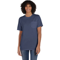 Unisex garment-Dyed T-Shirt with Pocket - BLAcK - S(D0102H7K0gP)