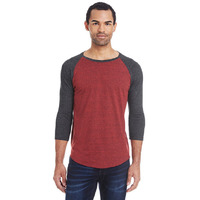 Unisex Triblend 34-Sleeve Raglan - cRM cRD BLK TRB - 3XL(D0102H7NP92)