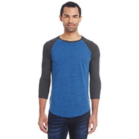 Unisex Triblend 34-Sleeve Raglan - cRM cRD BLK TRB - 3XL(D0102H7NPLJ)