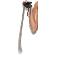 CHAIN WHIP WITH LEATHER HANDLE BLACK O/S