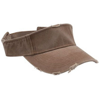DV101 | DRIFTER- Pigment Dyed, Garment Washed, Cotton Twill Distressed Visor with Self-Fabric Hook and Loop Closure - MISSISSIPPI MUD