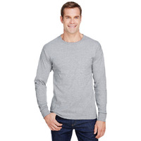Adult Workwear Long-Sleeve Pocket T-Shirt - BLAcK - S(D0102H7K198)