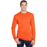 Adult Workwear Long-Sleeve Pocket T-Shirt - BLAcK - S(D0102H7K128)