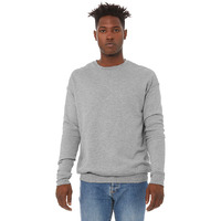 Unisex Drop Shoulder Fleece - WHITE - XS(D0102H7W9K6)