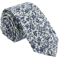 Men Cotton Neckties Skinny Necktie Beige Blue Floral Formal/Casual Neckties 6cm