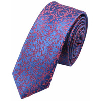 Fashion Mens Polyester Skinny Neckties Wedding/Party Necktie Fuchsia Floral 5cm