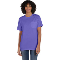 Unisex garment-Dyed T-Shirt with Pocket - BLAcK - S(D0102H7Y868)