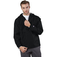 Adult Packable Anorak 14 Zip Jacket - BLAcK - S(D0102H7K6RP)